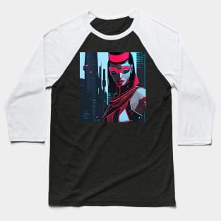 Cyberpunk Hotties (34) - Beautiful Sci fi Women Baseball T-Shirt